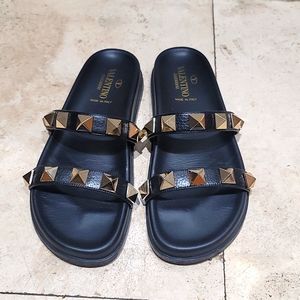 Valentino stud slides